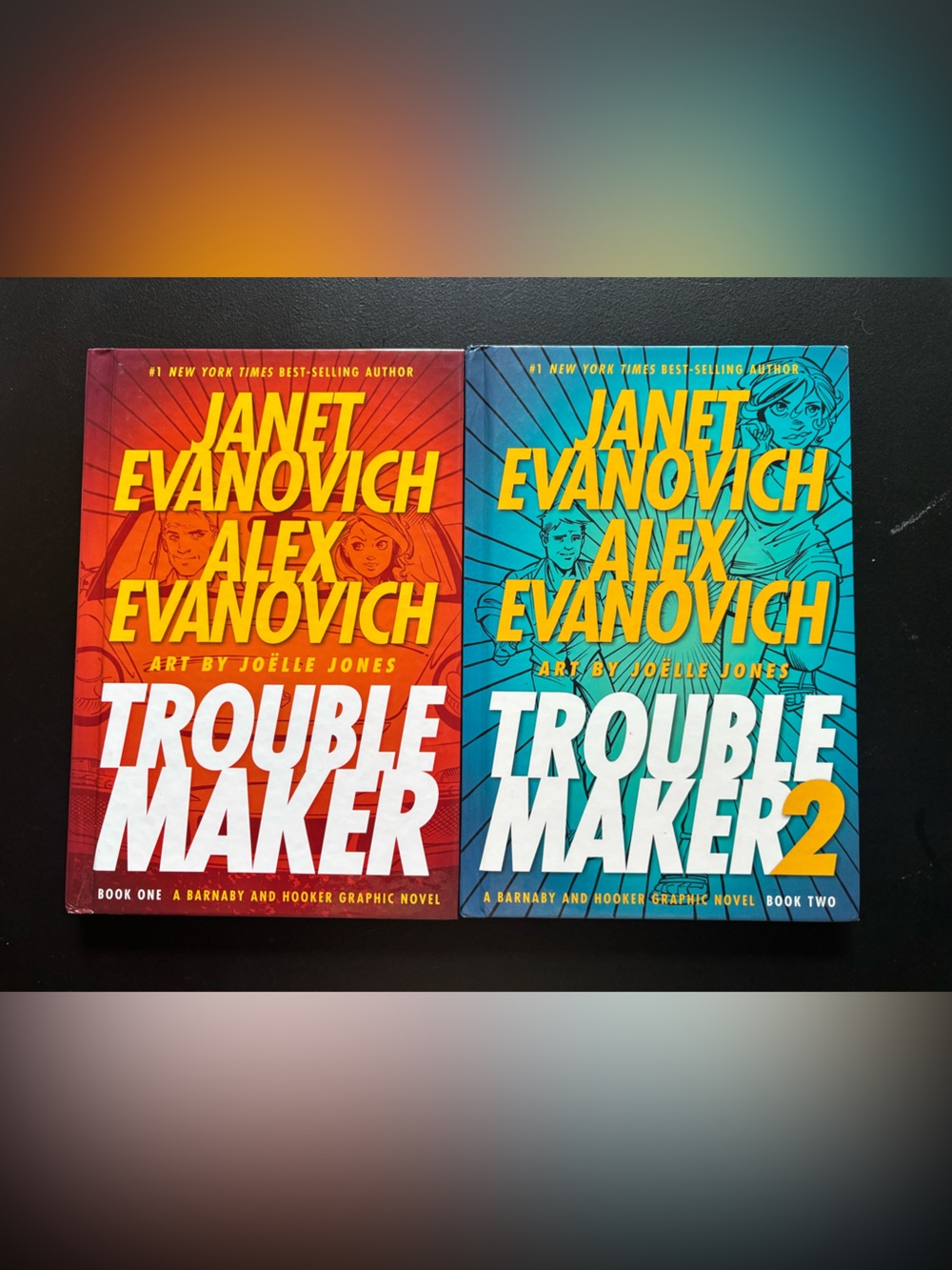 Troublemaker 1 & 2 Graphic Novels Janet Evanovich Alex Evanovich